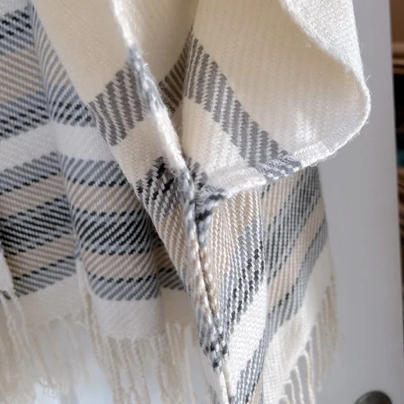 ABERCROMBIE & FITCH Shawl one size has pockets and fringe - Picture 5 of 8